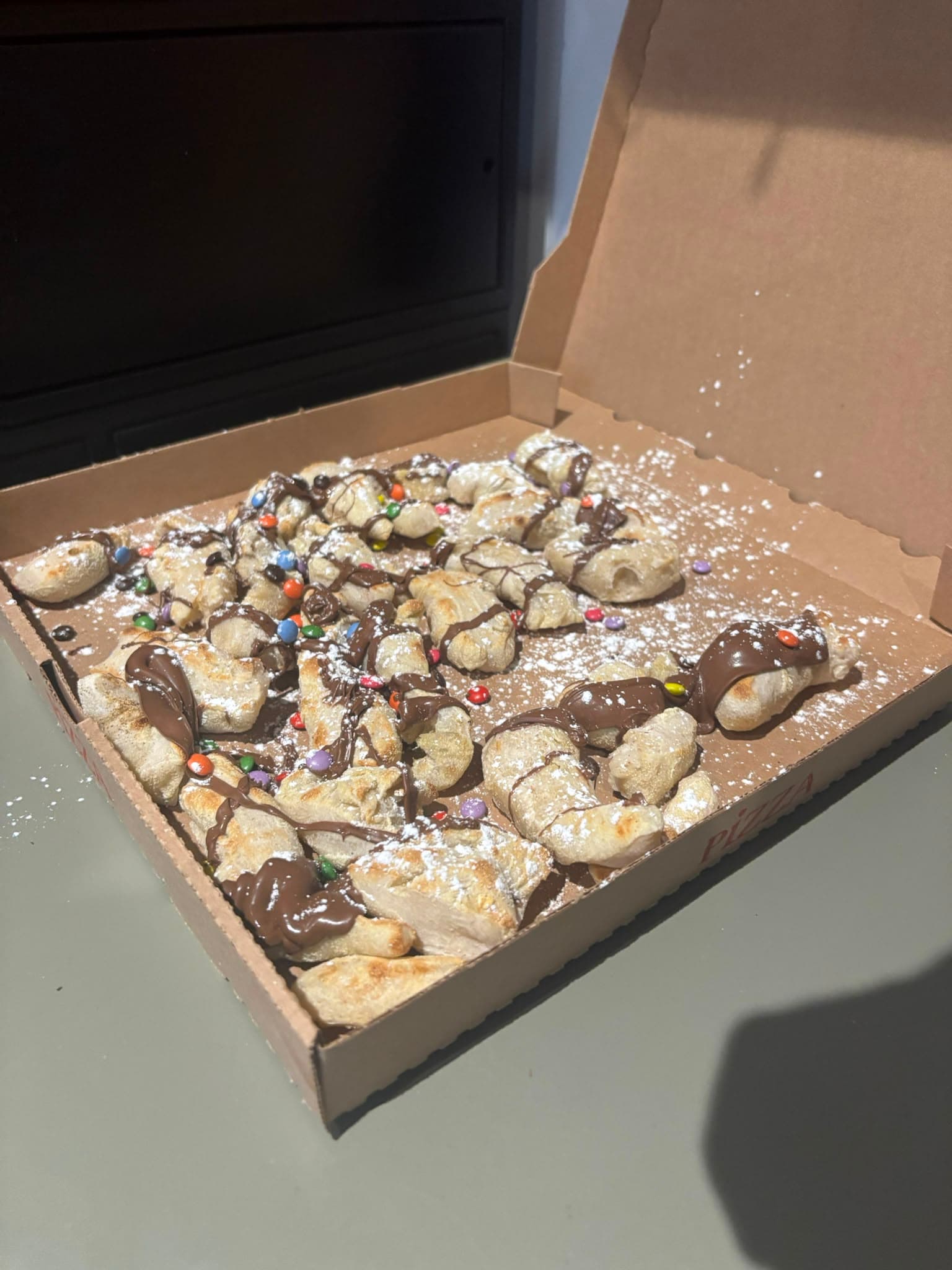 Pizza Nutella à partager